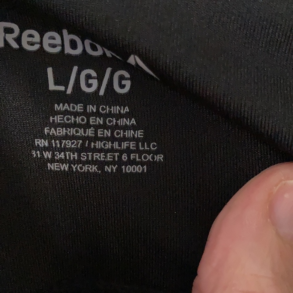 Capri black Reebok workout pants large - Picture 6 of 7